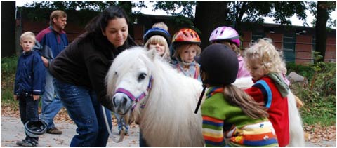 Reitschule Pysall und Verein Motiva Forum Shettys und Kinder